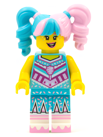 Минифигурка Lego Cotton Candy Cheerleader, Vidiyo Bandmates, Series 1 (Minifigure Only without Stand and Accessories) vid011